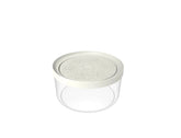 Biesse Plastic Round Food Storage and Preserving with Cream lid 1.6L-Elmarket-homeappliances